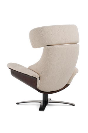   Beige Lounge Chair & Ottoman | Oroa.com