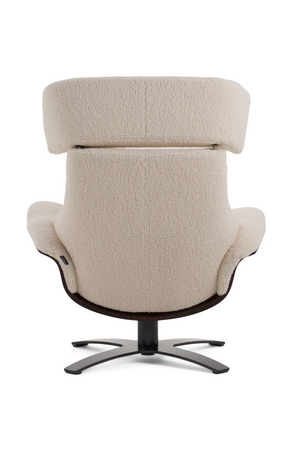   Beige Lounge Chair & Ottoman | Oroa.com