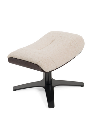   Beige Lounge Chair & Ottoman | Oroa.com