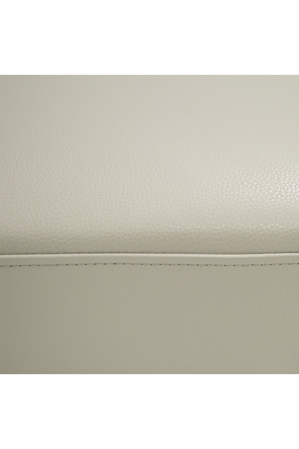   Gray Leather Rectangular Ottoman | Oroa.com