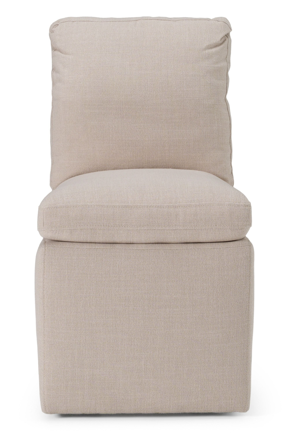   Beige Wheeled Dining Chair | Oroa.com