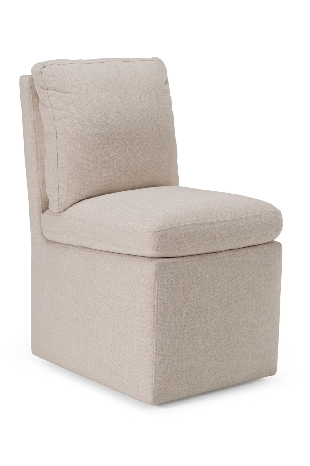   Beige Wheeled Dining Chair | Oroa.com