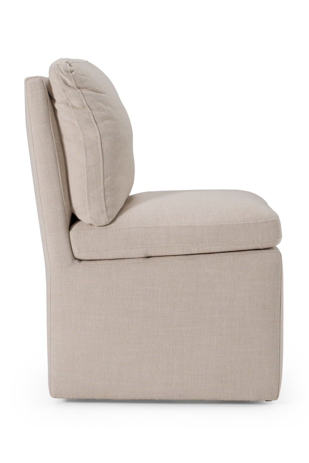   Beige Wheeled Dining Chair | Oroa.com