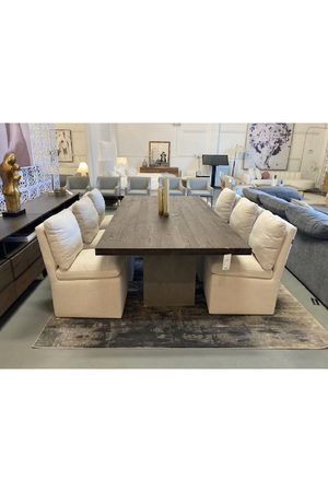   Beige Wheeled Dining Chair | Oroa.com