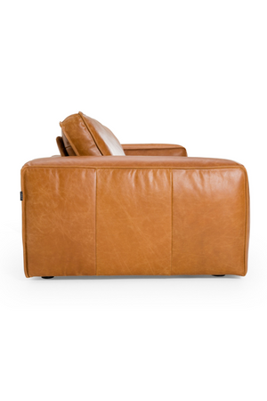   Brown Leather 3-Piece Sofa | Oroa.com