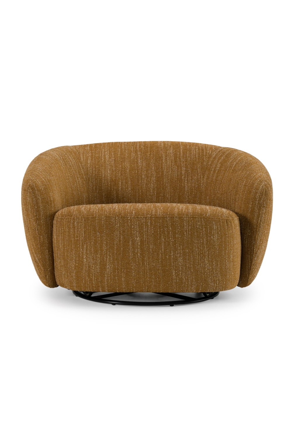   Yellow Curved Swivel Chair | Oroa.com