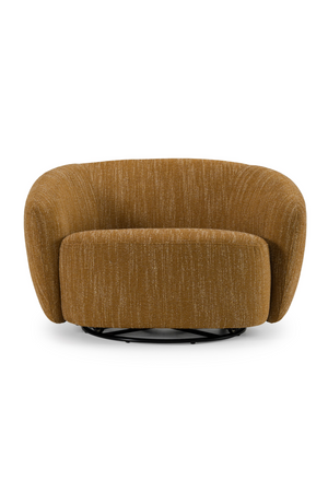   Yellow Curved Swivel Chair | Oroa.com