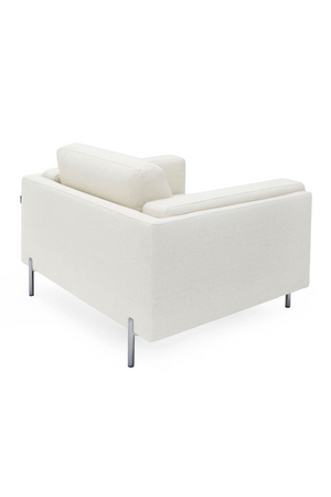   White Square-Armed Lounge Chair | Oroa.com