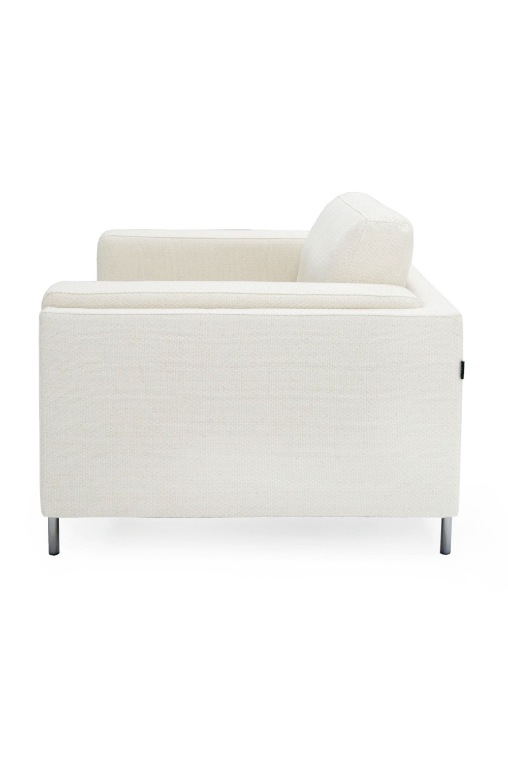   White Square-Armed Lounge Chair | Oroa.com