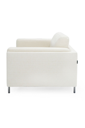   White Square-Armed Lounge Chair | Oroa.com