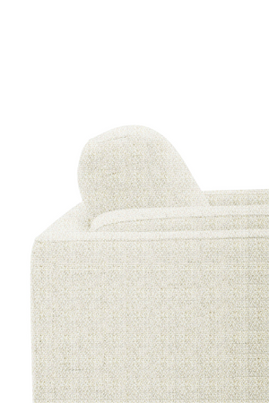   White Square-Armed Lounge Chair | Oroa.com