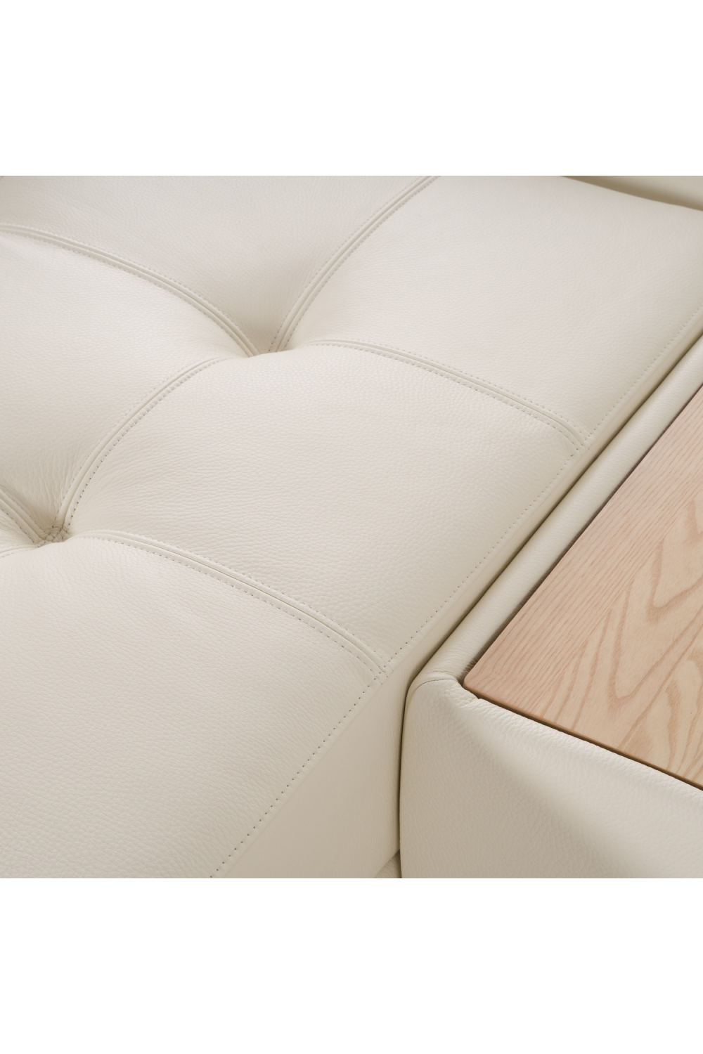   White Leather 7-Piece Modular Sofa | Oroa.com
