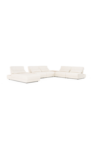   White Leather 7-Piece Modular Sofa | Oroa.com