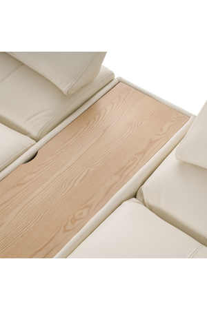   White Leather 7-Piece Modular Sofa | Oroa.com