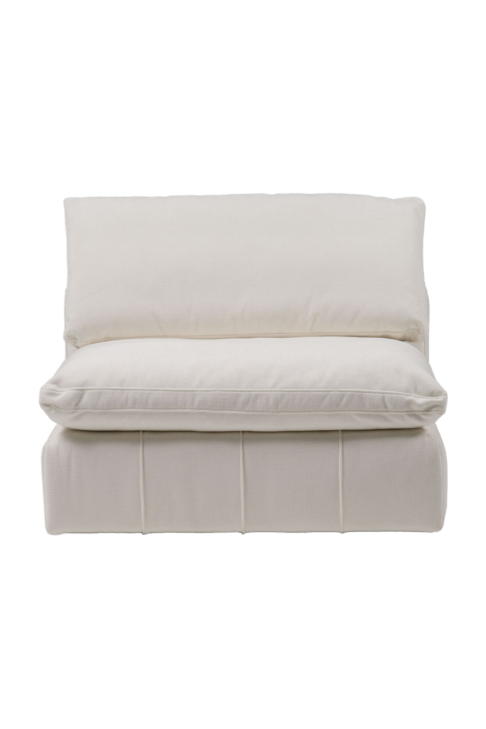   White Armless Modular Sofa | Oroa.com