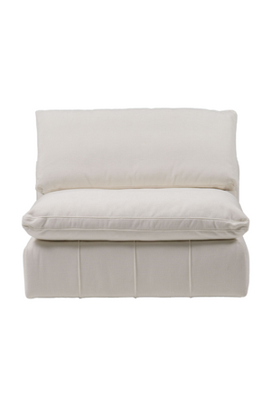   White Armless Modular Sofa | Oroa.com