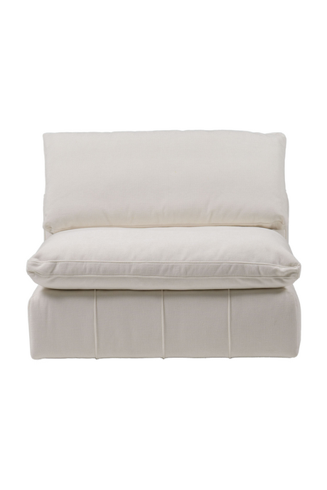   White Armless Modular Sofa | Oroa.com