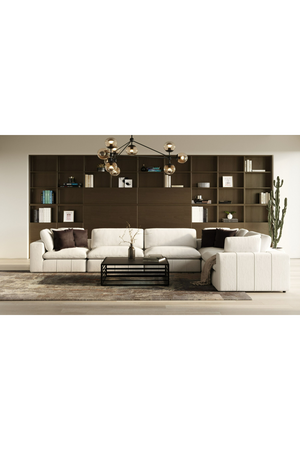   White Armless Modular Sofa | Oroa.com