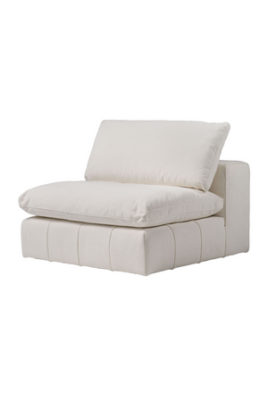   White Armless Modular Sofa | Oroa.com