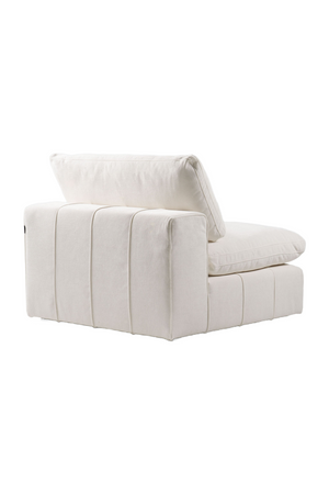   White Armless Modular Sofa | Oroa.com