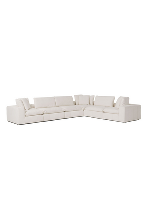   White Armless Modular Sofa | Oroa.com