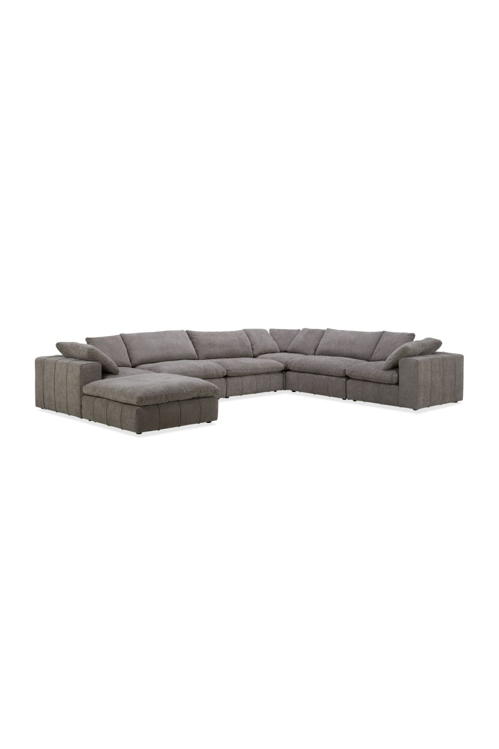   Fabric Square Ottoman | Oroa.com