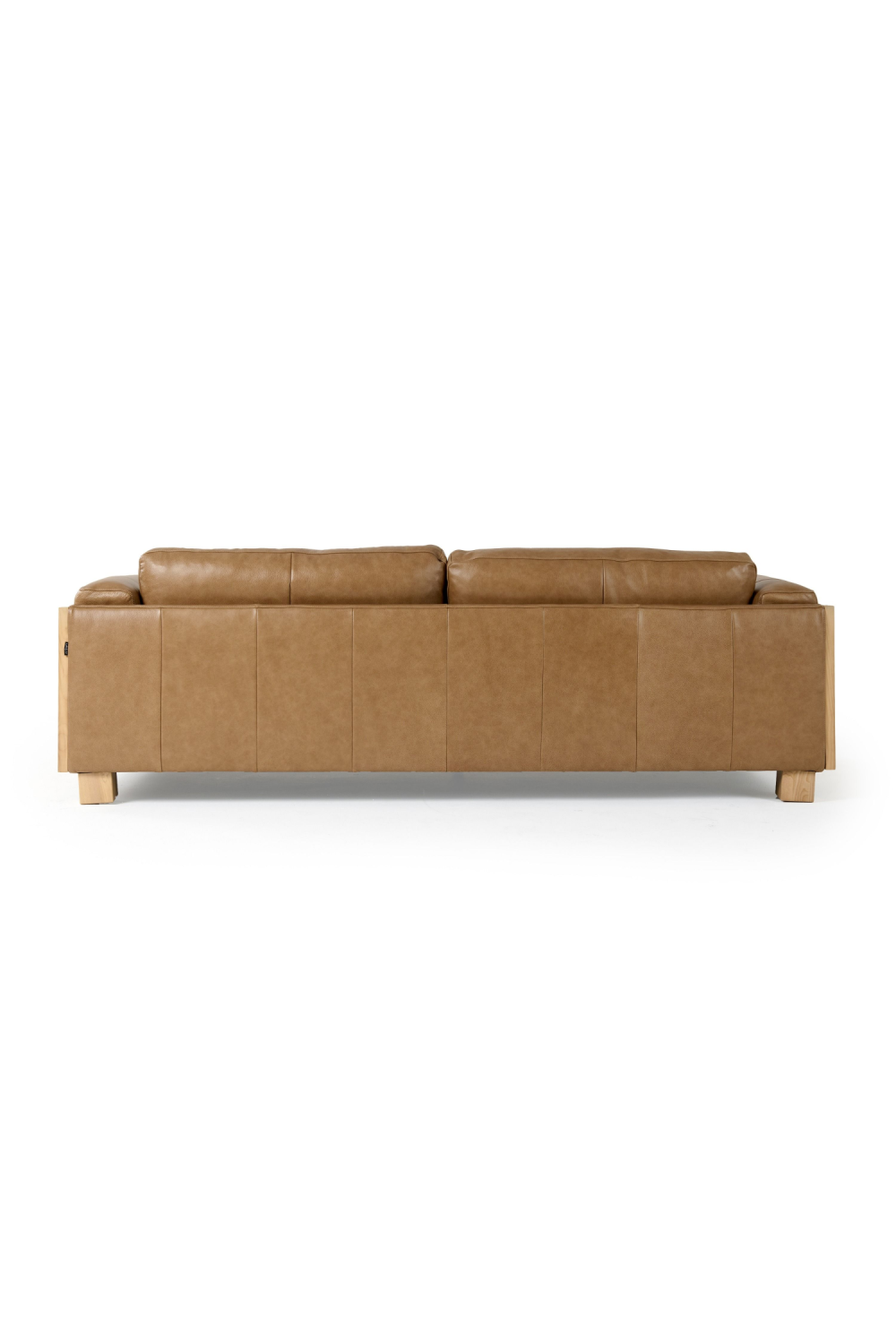   Tan Leather Wicker Sofa | Oroa.com