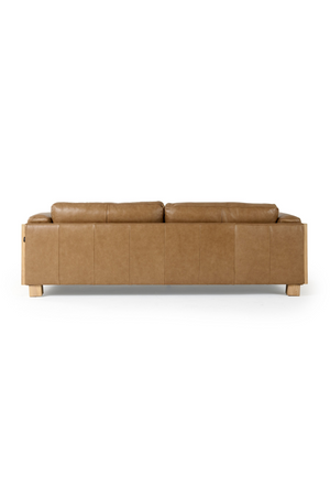   Tan Leather Wicker Sofa | Oroa.com