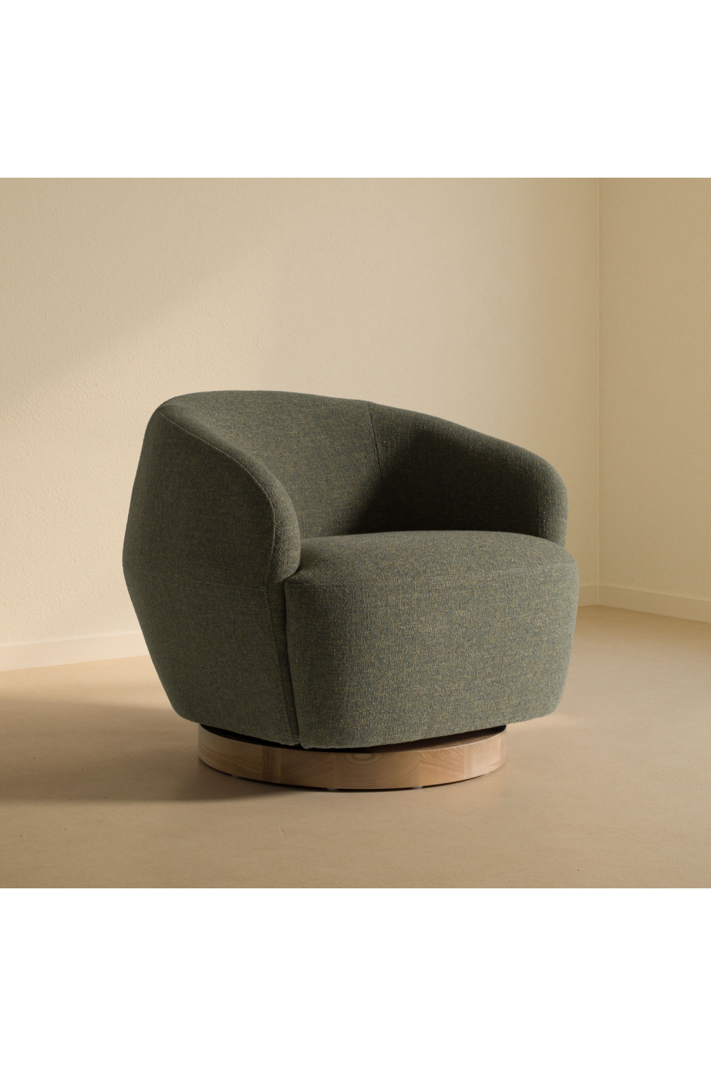   Hemp Fabric Swivel Accent Chair | Oroa.com
