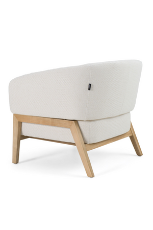  White Curved Accent Chair | Oroa.com