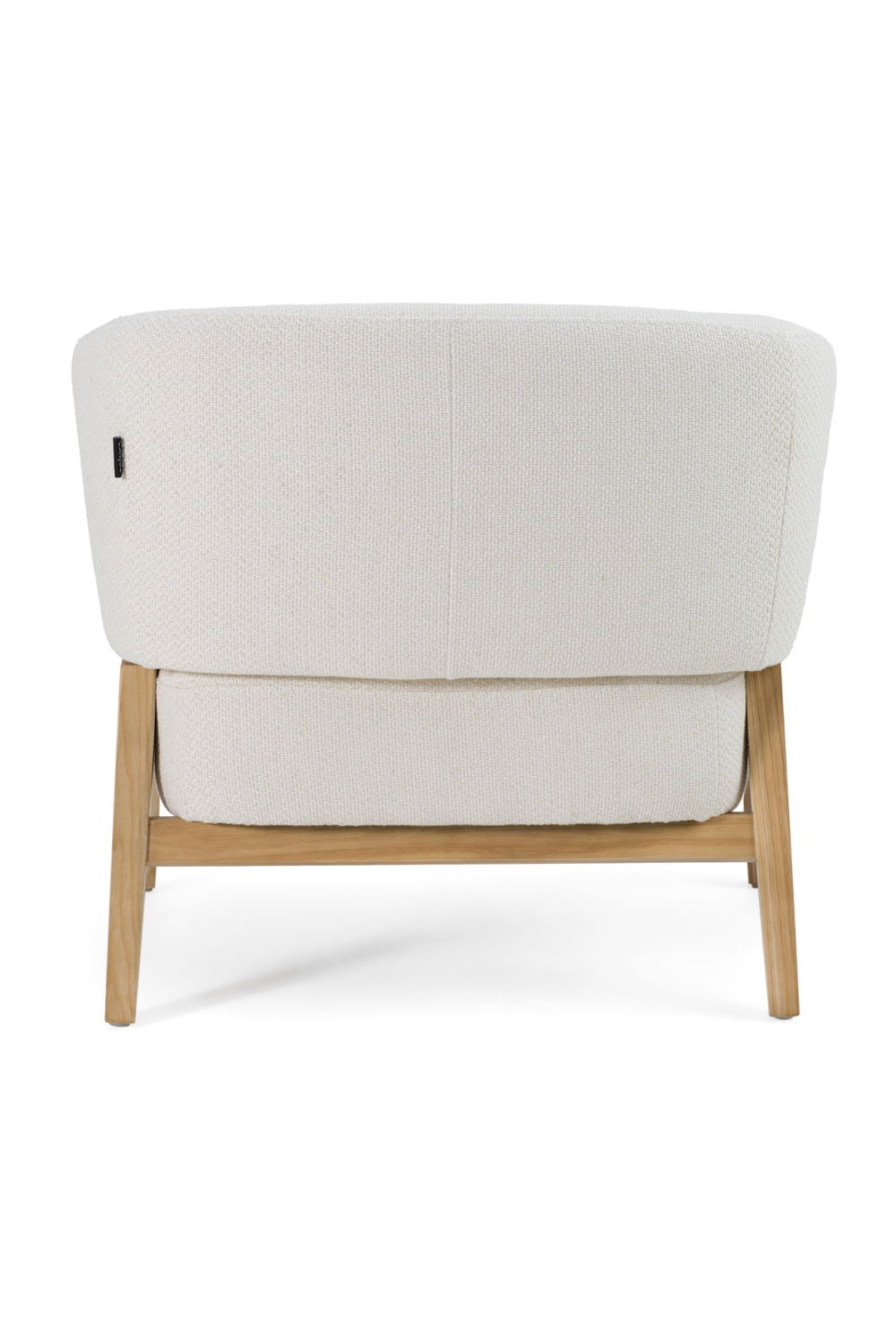   White Curved Accent Chair | Oroa.com