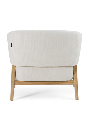   White Curved Accent Chair | Oroa.com