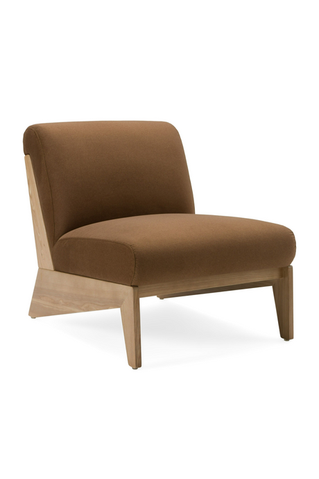   Wood Base Accent Chair | Oroa.com