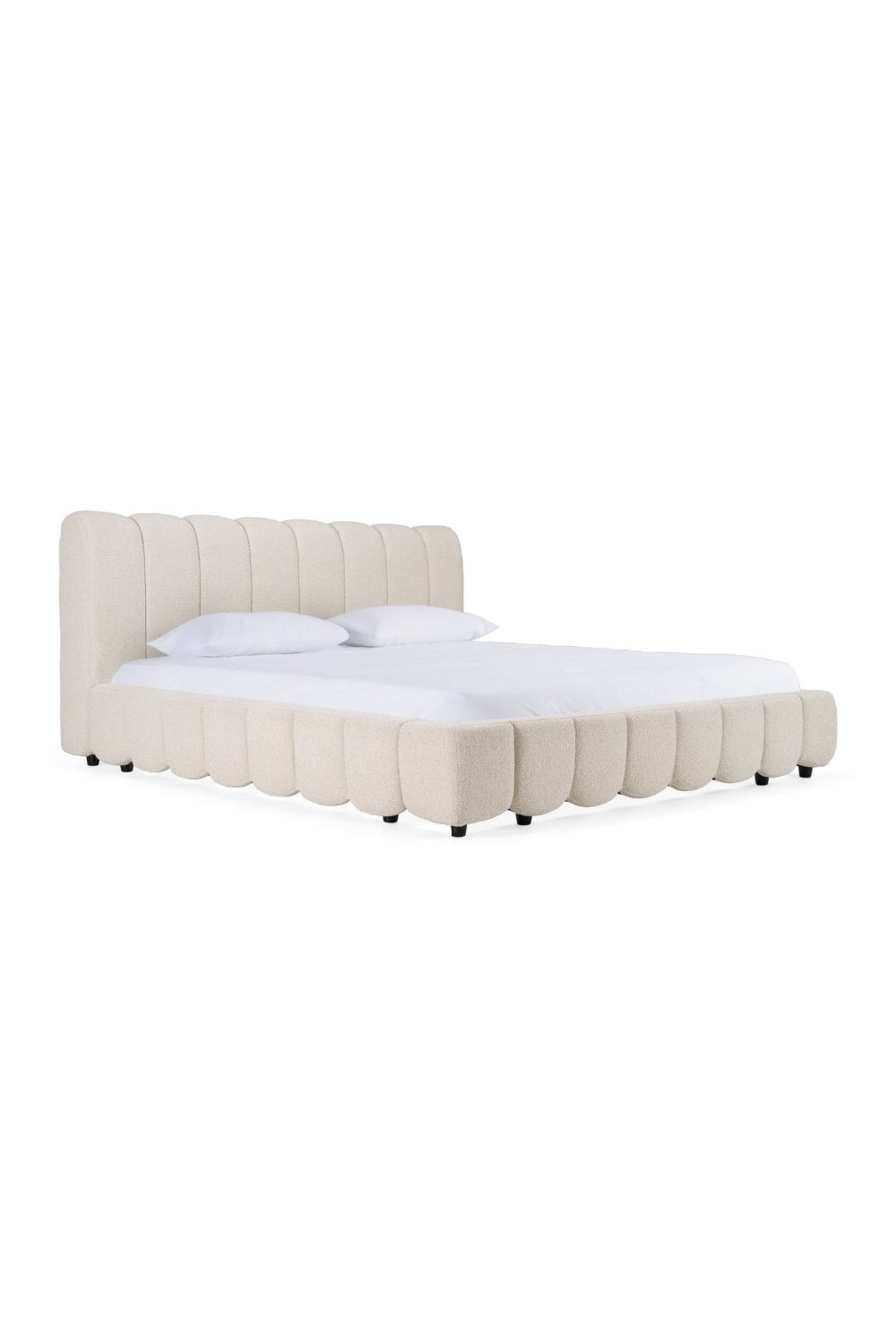   White Linen Bed | Oroa.com