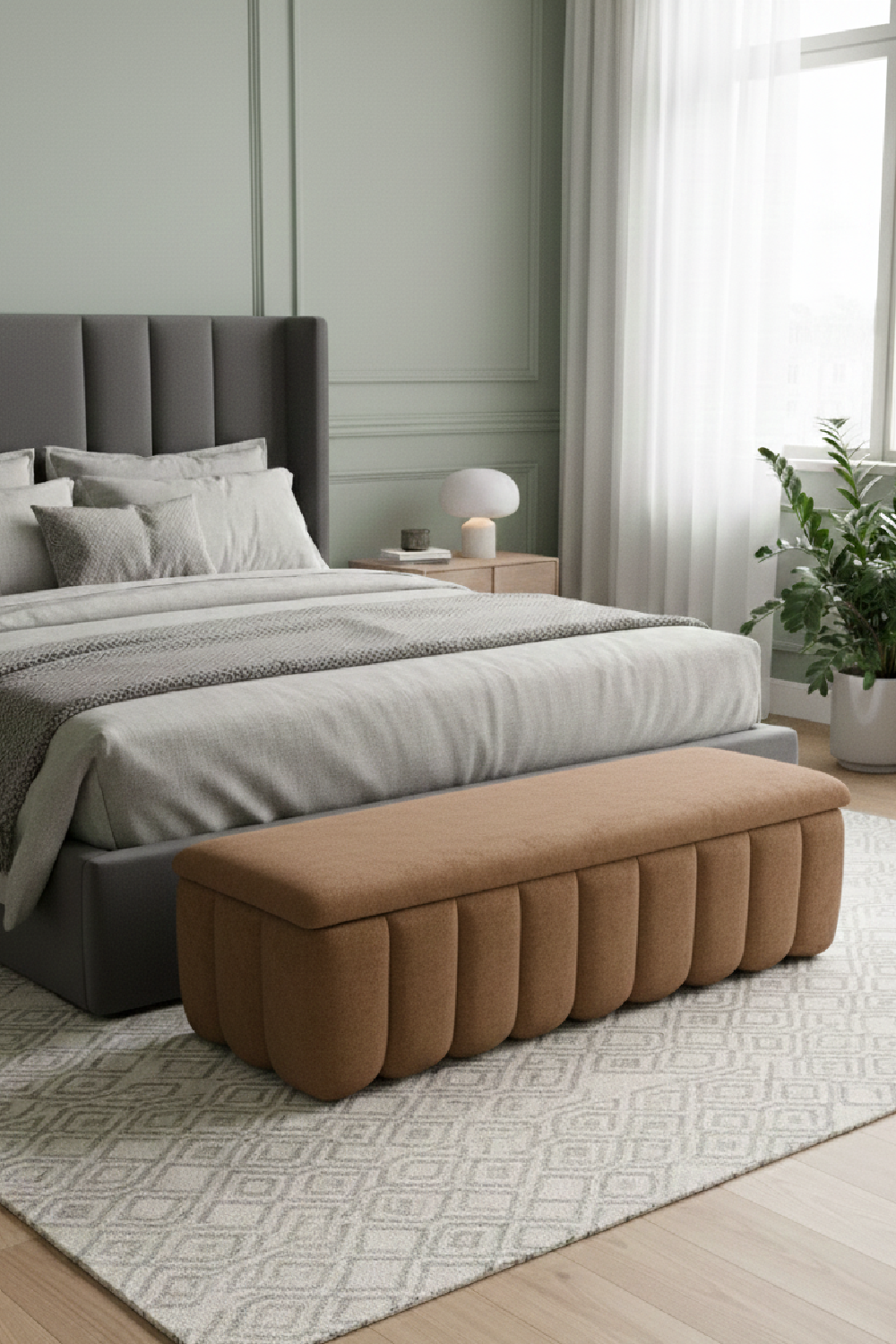   Upholstered Storage Bench | Oroa.com