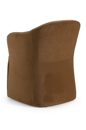   Brown Wheeled Dining Chair | Oroa.com