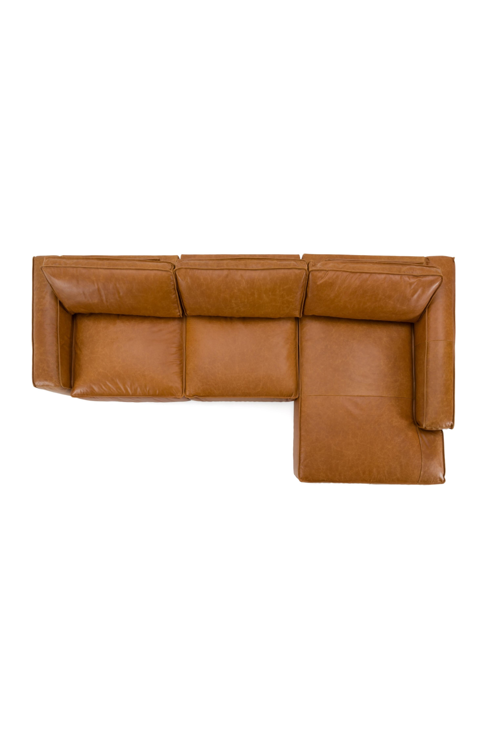   Brown Leather Sectional Sofa | Oroa.com