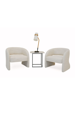   Cream Cut-out Accent Chair | Oroa.com
