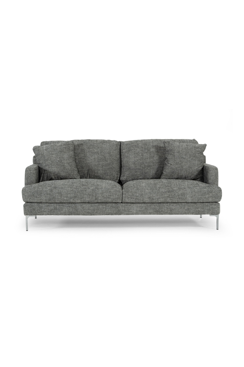   Square-Armed Gray Sofa | Oroa.com