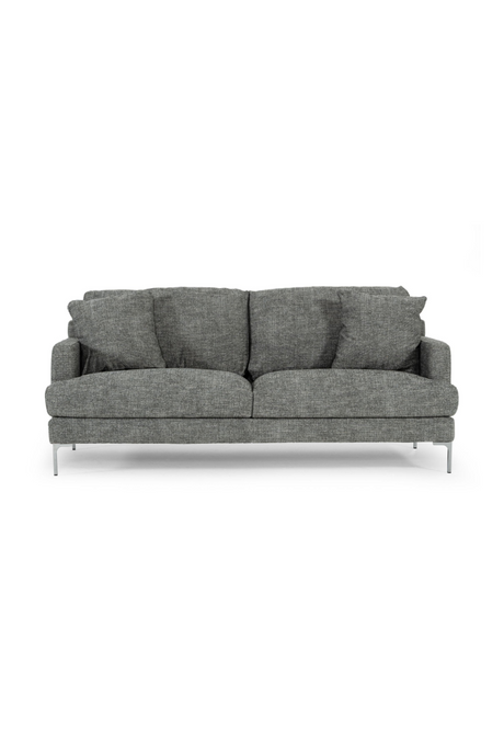   Square-Armed Gray Sofa | Oroa.com
