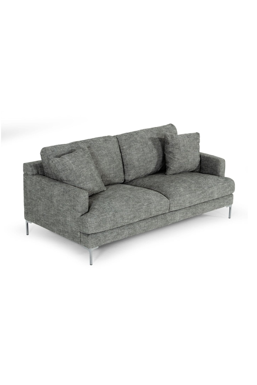   Square-Armed Gray Sofa | Oroa.com