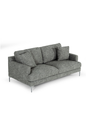   Square-Armed Gray Sofa | Oroa.com