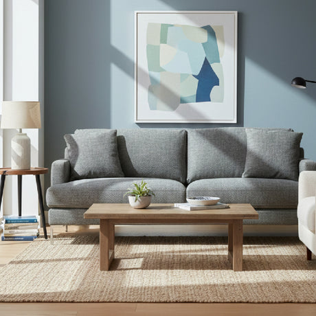   Square-Armed Gray Sofa | Oroa.com