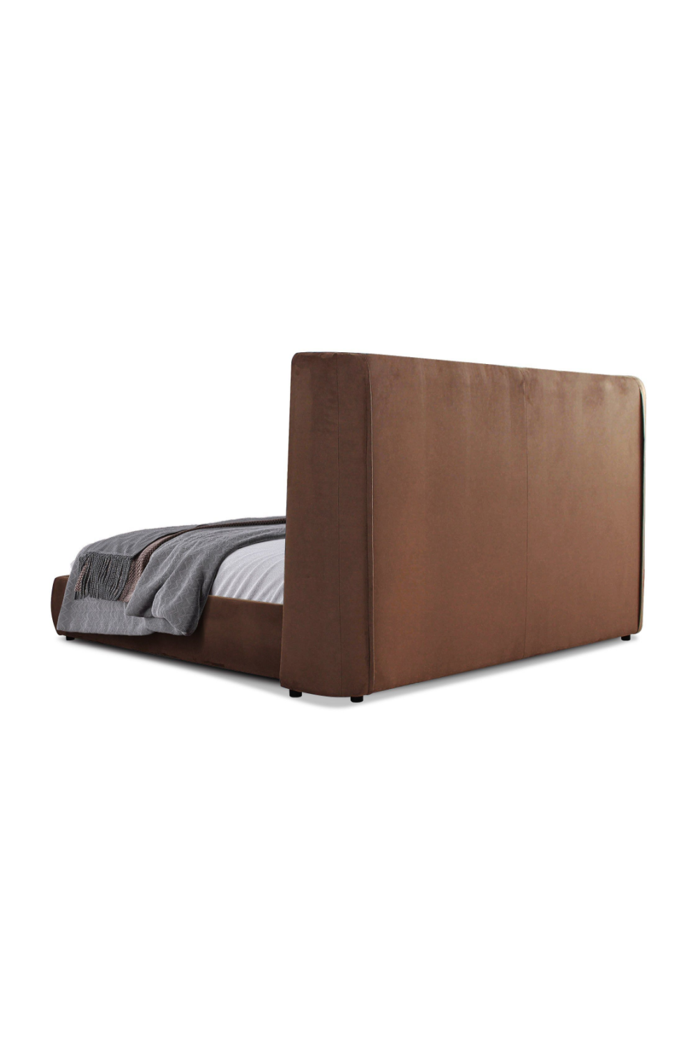   Orange Velvet Bed | Oroa.com