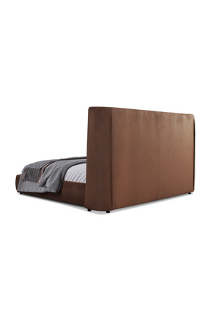   Orange Velvet Bed | Oroa.com