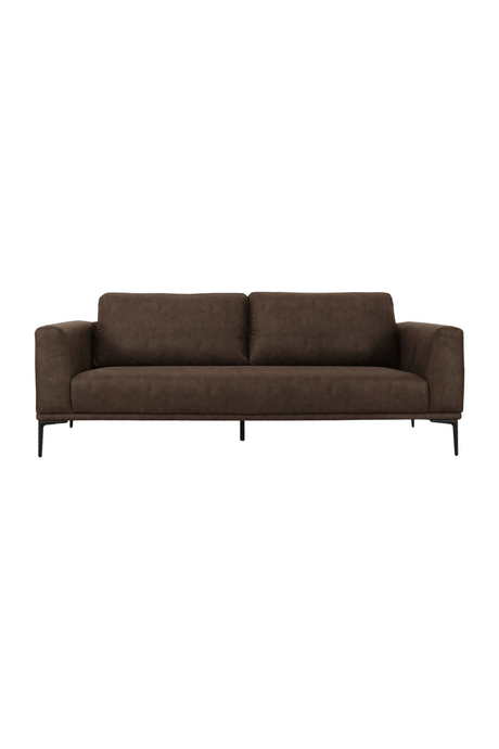   Brown Fabric Loveseat | Oroa.com