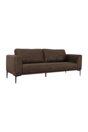   Brown Fabric Loveseat | Oroa.com