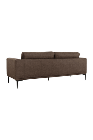   Brown Fabric Loveseat | Oroa.com