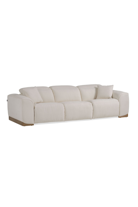   White Fabric Recliner Sofa | Oroa.com