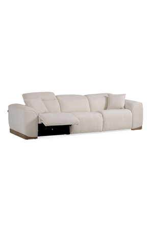   White Fabric Recliner Sofa | Oroa.com